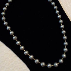 Silver tone Ball Beaded Necklace